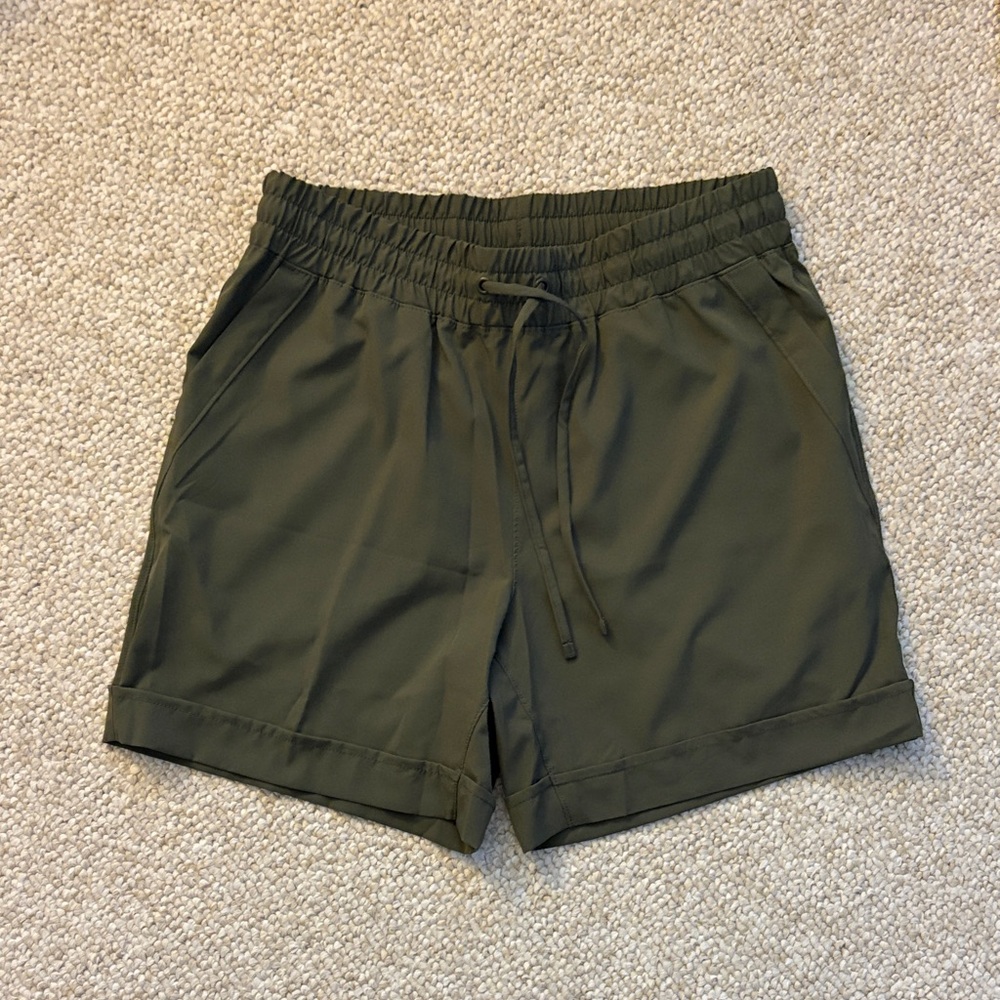 Ladies Mondetta Olive Green Performance Shorts
